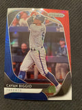 2020 Panini Prizm #120 Cavan Biggio Red, White and Blue Prizm