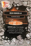 2021 Wild Card Alumination NIL #ANDD-2 Brian Robinson Jr. Draft-Driven Orange