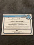 2021-22 Bowman University #BCPA-KB Kennedy Brooks  Autographs Yellow #/75