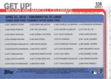 2019 Topps #536 Get Up!