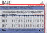 2019 Topps #643 Chris Sale