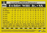 2025 Topps #T90C-56 Bobby Witt Jr. 1990 Topps Baseball 35th Anniversary Chrome