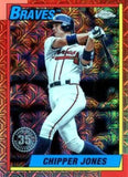 2025 Topps #T90C-62 Chipper Jones 1990 Topps Baseball 35th Anniversary Chrome
