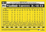 2025 Topps #T90-12 Vladimir Guerrero Jr. 1990 Topps Baseball 35th Anniversary