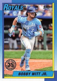 2025 Topps #T90-23 Bobby Witt Jr. 1990 Topps Baseball 35th Anniversary