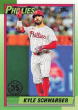 2025 Topps #T90-31 Kyle Schwarber 1990 Topps Baseball 35th Anniversary