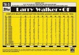 2025 Topps #T90-35 Larry Walker 1990 Topps Baseball 35th Anniversary