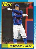 2025 Topps #T90-38 Francisco Lindor 1990 Topps Baseball 35th Anniversary