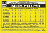 2025 Topps #T90-39 James Wood 1990 Topps Baseball 35th Anniversary (Series One)