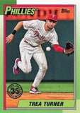 2025 Topps #T90-43 Trea Turner 1990 Topps Baseball 35th Anniversary (Series One)