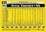 2025 Topps #T90-43 Trea Turner 1990 Topps Baseball 35th Anniversary (Series One)