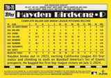 2025 Topps #T90-70 Hayden Birdsong 1990 Topps Baseball 35th Anniversary
