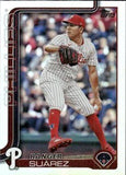 2025 Topps #56 Ranger Suárez Rainbow Foil