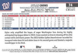 2025 Topps #74 Dylan Crews Rainbow Foil