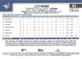 2025 Topps #63 Jake Bloss Rainbow Foil
