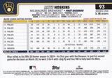 2025 Topps #93 Rhys Hoskins Rainbow Foil