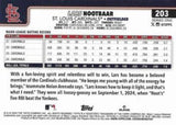 2025 Topps #203 Lars Nootbaar Rainbow Foil