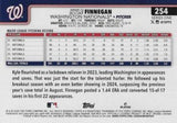 2025 Topps #254 Kyle Finnegan Rainbow Foil