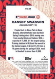 2025 Topps #TG-24 Dansby Swanson Training Grounds