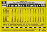 2025 Topps #T90C-11 Francisco Lindor 1990 Topps Baseball 35th Anniversary Chrome