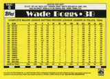 2025 Topps #T90C-6 Wade Boggs 1990 Topps Baseball 35th Anniversary Chrome