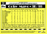 2025 Topps #T90C-21 Coby Mayo 1990 Topps Baseball 35th Anniversary Chrome