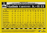 2025 Topps #T90C-30 Vladimir Guerrero Jr. 1990 Topps Baseball 35th Ann. Chrome