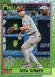 2025 Topps #T90C-39 Trea Turner 1990 Topps Baseball 35th Anniversary Chrome