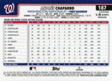 2025 Topps Chrome #187 Andrés Chaparro Refractors