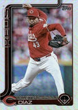 2025 Topps #434 Alexis Díaz Rainbow Foil