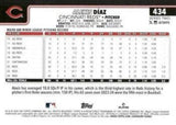 2025 Topps #434 Alexis Díaz Rainbow Foil