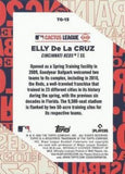 2025 Topps #TG-13 Elly De La Cruz Training Grounds