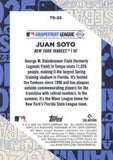 2025 Topps #TG-22 Juan Soto Training Grounds