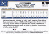 2025 Topps #43 Brady Singer Spring Training