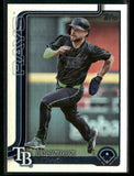 2025 Topps #153 Brandon Lowe Rainbow Foil