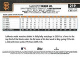 2025 Topps #219 LaMonte Wade Jr. Rainbow Foil