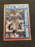 2025 Topps #90AS-35b Francisco Lindor 1990 Topps Baseball All-Stars