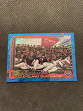 2025 Topps #612 Cleveland Guardians Blue Rainbow Foil #/150