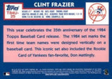 2019 Topps Update #T84U-25 Clint Frazier Silver Pack 1984 Topps Baseball Chrome