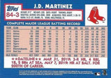 2019 Topps Update #84-3 J.D. Martinez 1984 Topps Baseball