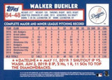 2019 Topps Update #84-48 Walker Buehler 1984 Topps Baseball