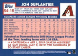 2019 Topps Update #84-18 Jon Duplantier 1984 Topps Baseball