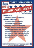 2019 Topps #84AS-DS Darryl Strawberry 1984 Topps Baseball All-Stars