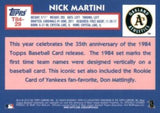 2019 Topps #T84-29 Nick Martini