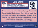 2019 Topps #T84-34 Luis Urias