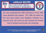 2019 Topps #T84-38 Adrian Beltre