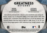 2019 Topps #GR-20 Derek Jeter / Gleyber Torres Greatness Returns