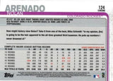 2019 Topps Chrome #124 Nolan Arenado Prism Refractor