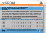2019 Topps Chrome #59 Jacob deGrom Refractor