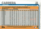 2019 Topps Chrome #115 Miguel Cabrera Sepia Refractor